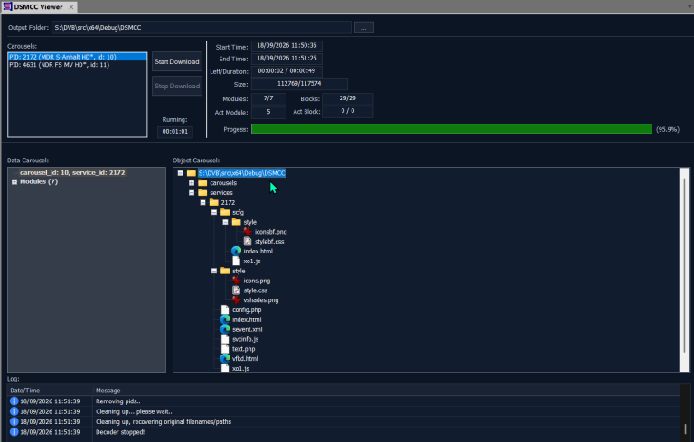 DVBAnalyzer: DSM-CC Viewer