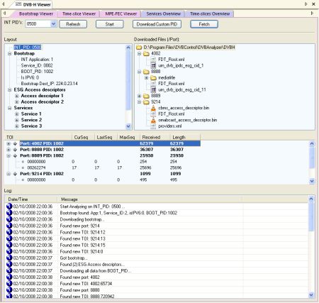 DVBAnalyzer: DVB-H - Bootstrap